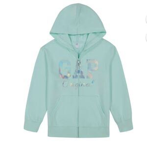 Gap Kids Full Zip French Terry Jacket Hoodie Mint Green Size XL 14/16